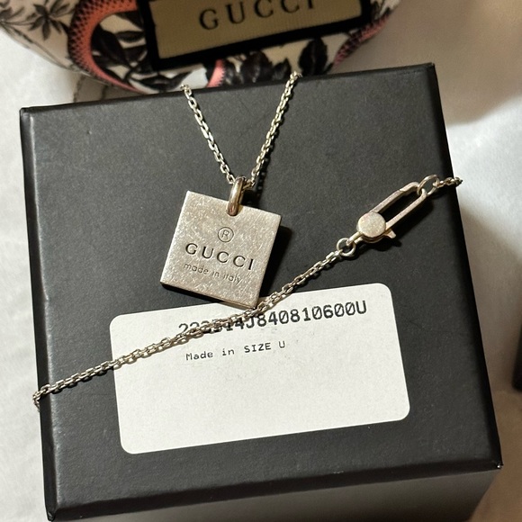 Gucci silver necklace authentic - Picture 6 of 8